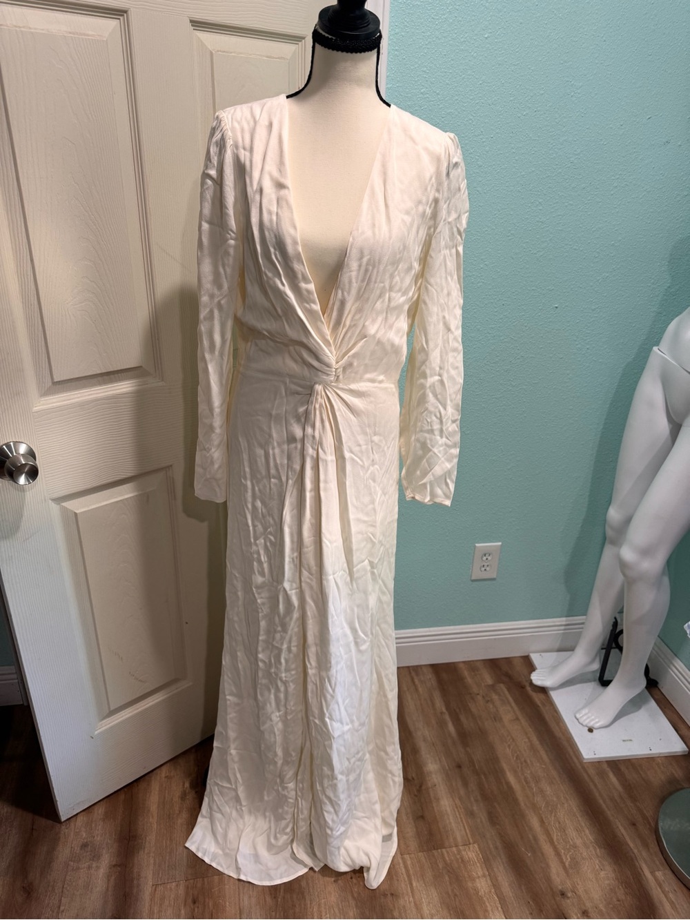 Reformation Gatsby Dress Maxi Ivory NWT - Picture 2 of 8